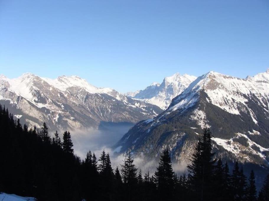 Charming Penthouse Apartman Lauterbrunnen Kültér fotó
